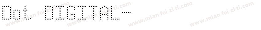 Dot DIGITAL字体转换